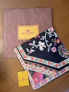 【新品】ETRO ペイズリー フラワー柄 スカーフ UNI