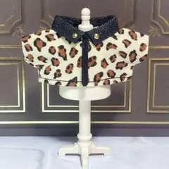 【10cmぬい服】レオパード柄シャツB