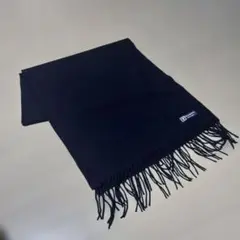 タイムセール☆カシミヤ100% 濃紺マフラー Made in Japan