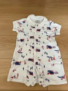 プチバトーコットンロンパース 12m74cm