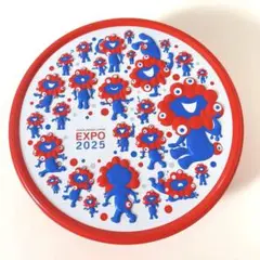 【美品！未使用】　万博　ミャクミャク　クッキー缶　ラウンド　可愛い！（缶のみ）