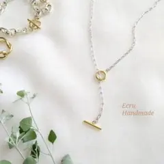 MIXカラーマンテルロングネックレスコンビカラー/イエナ Jouete好きの方に