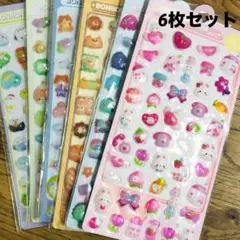 BONBON DROPシールセット6枚 ボンボンドロップシール ぷくぷく 立体