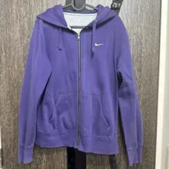 Nike 紫 フル ジップ パーカー