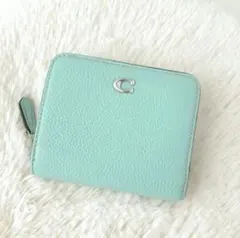 COACH　２つ折り財布　ビルフォールド ウォレット ブルー　コーチ