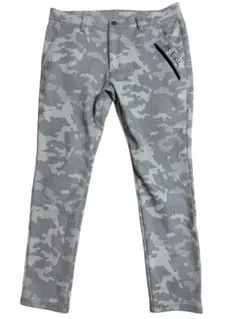 AXELアクセル 裏地フリースグレー迷彩 ゴルフパンツ3L