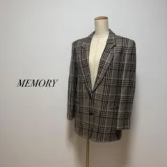 MEMORY オンワード樫山 秋冬 チェック ジャケット 9号