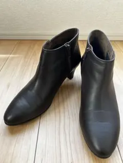 pedalaぺダラ茶色ブラウンショートブーツ　 23.5cm EE