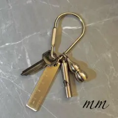 10-7 ストリート カラビナ キーホルダー アメカジ アンティーク ゴールド