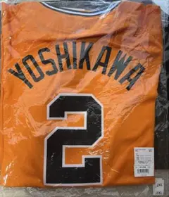 ★新品未使用★#2 吉川 尚輝 3rdブラックレプユニチャンピオンエンブレム付L ☆新品未使用☆#2 吉川 尚輝 ビジター用レプユニチャンピオン