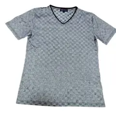 MICHEL KLEIN 幾何学模様 Vネック Tシャツ 48 メンズのサムネイル