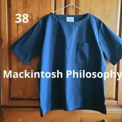 マッキントッシュフィロソフィー⭐ポリエステルベーシックポケットつきシャツ38