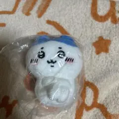 未使用 ハチワレマスコット 白・青