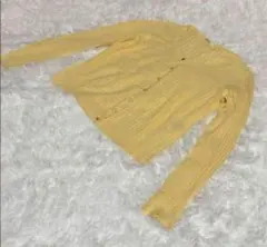 ★美品★ C.O.L.Z.A コルザ　カーディガン　M 黄　ゆったり　綿100%