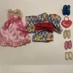 リカちゃん人形　洋服セット ピンクドレスと着物