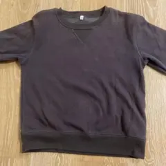 裏起毛⭐︎ダークブラウン トレーナー 130