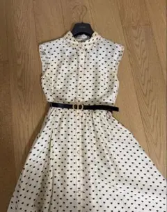 極美品✨Christian Dior ハート柄 ノースリーブ ロングワンピース