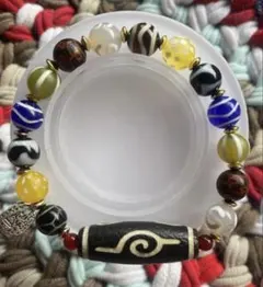 多宝天珠　ザキラム天珠　扎基拉姆天珠　ブレスレット　九眼　満天　お守り　開運