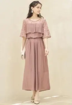 DRESS＋ パンツドレス オールインワン パーティードレス 結婚式 M