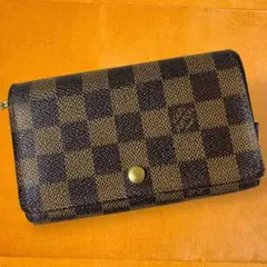 ルイヴィトン ダミエ エベヌ ポルトモネ ビエ トレゾール 二つ折り財布
