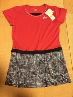 テニスウェア 赤 Tシャツスタイル