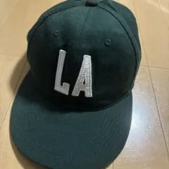ぺ*ん様 LA刺繍ダークグリーンキャップのサムネイル