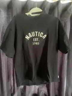 NAUTICA ロゴプリント Tシャツ ブラックのサムネイル