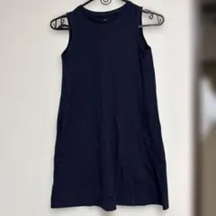 UNIQLO ノースリーブワンピース 130 ネイビー