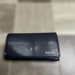 ポールスミス　キーケース　ネイビー　使用感有り　ネイビー&グリーン