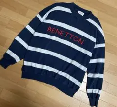 80sイタリア製 UNITED COLORS OF BENETTON ニットXL