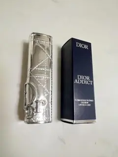 新品未使用　ディオール リップスティック ケース シルバー カナージュ