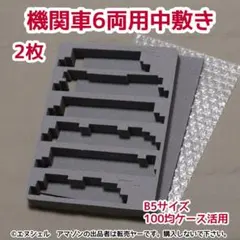 2枚セット)100均のケースが7両用Nゲージ収納ケースになるウレタン