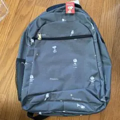 Peanuts スヌーピー　キャラクター柄 グレー リュック