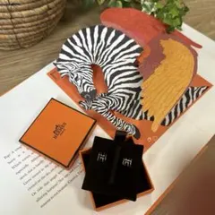HERMES☆ポップh 新作 イヤーカフ マロングラッセ✕ゴールデンローズ 
