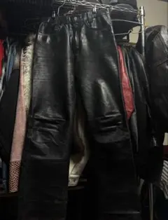 opium leather straight y2k レザー レザーパンツ