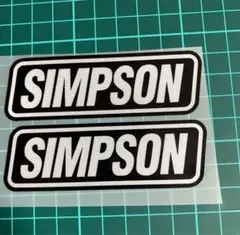 Simpson ヘルメットステッカー反射ステッカー