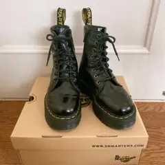 正規店購入　Dr.Martens JADON UK3 黒 厚底 8ホール BEX
