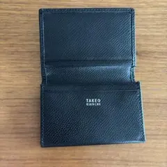【美品】TAKEO KIKUCHI ブラック 名刺入れ