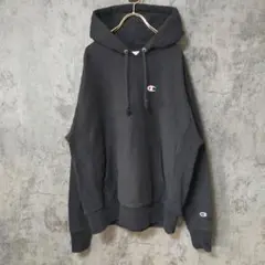 【古着】(M) チャンピオン リバースウィーブ フーディ パーカー ロゴ刺繍