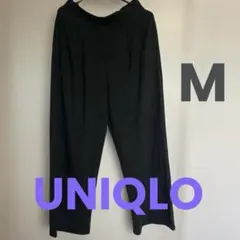 ユニクロ タック スカンツ ワイドパンツ ダークグリーン M