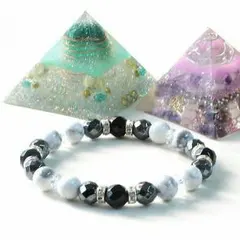 【数量限定】天然石  パワーストーンブレスレット ホワイトターコイズ