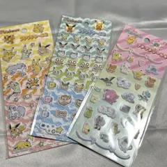 【 新品 】ポケモンシール プチプチシール キラキラシール ぷっくり
