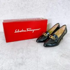 Salvatore Ferragamo ブラックパンプス 22.5cm
