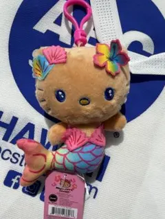 新品未使用　ハワイABCスト日焼けキティ　マーメイドぬいぐるみホルダー