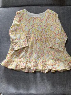 プティマイン 小花フリルチュニック　90