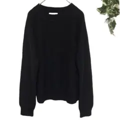 【オペークドットクリップ】 ニットセーター　長袖　トップス　シンプル　無地