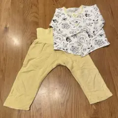 ポケモン　パジャマ 黄色　前ボタン　95センチ　monpoke