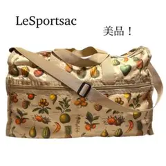 美品♪レスポートサック ラージ ボストン バッグ フルーツ総柄 2way 軽量