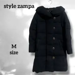 【style zampa】(M) ダウンコート 中綿ジャケット ブラック