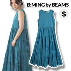 【新品】B:MING by BEAMS ティアード マキシ丈 ワンピース Sのサムネイル